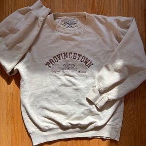 Cream Provincetown crewneck sweatshirt